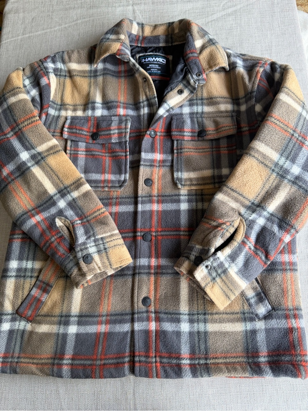 Tony Hawk Fleece Plaid Shacket